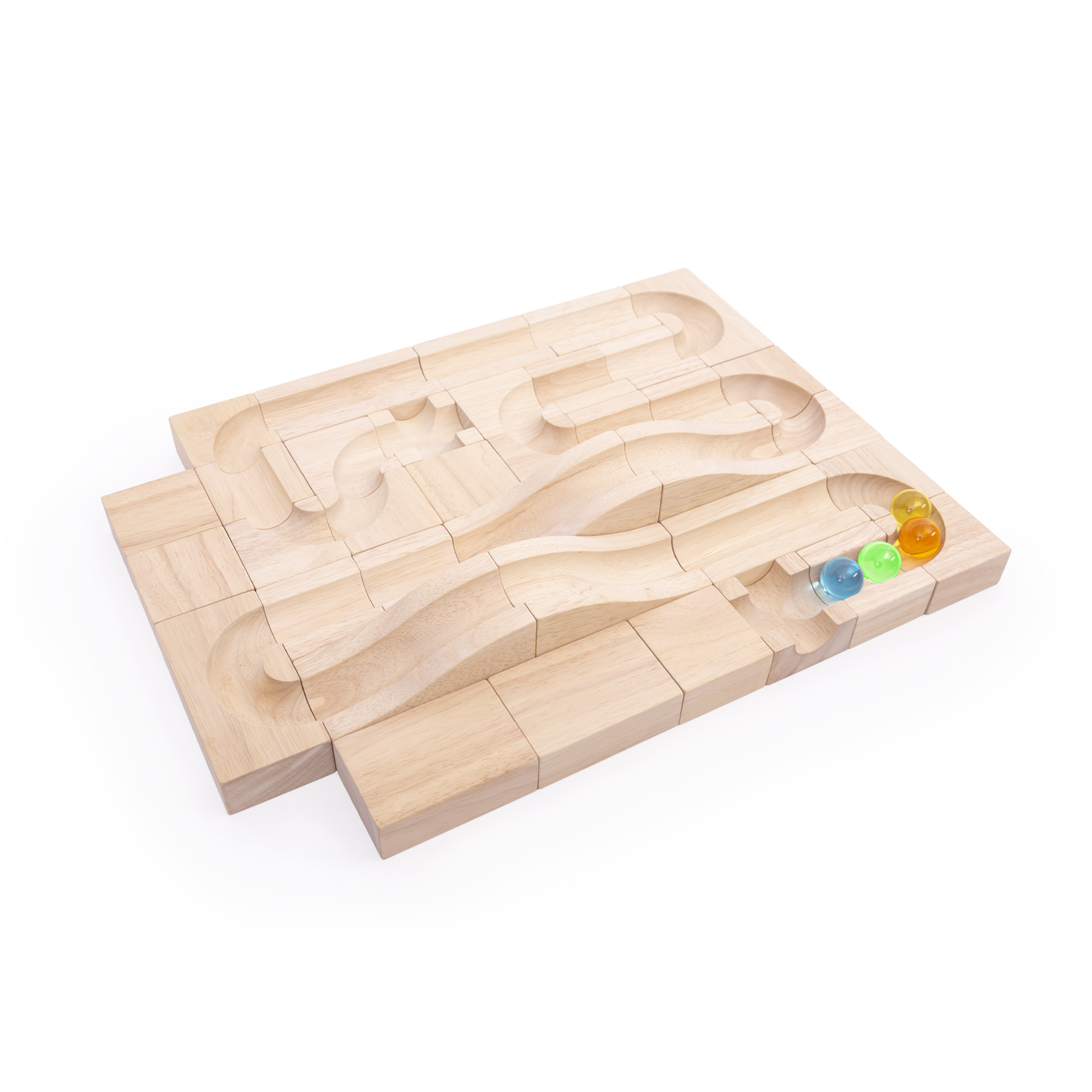 Block deals marble run